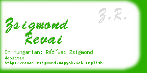 zsigmond revai business card